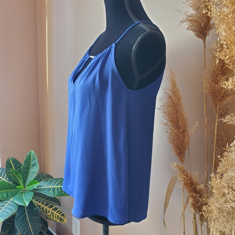 GUESS Halter Neck Blouse Tank Top in Royal Blue Sz XS